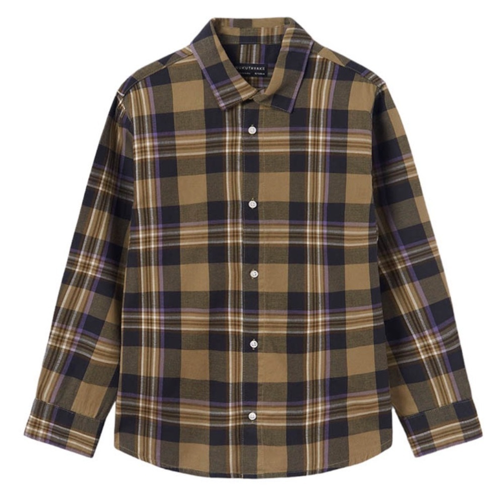 NWT Nukutavake Mayoral Button Down Dill Plaid Shirt 16